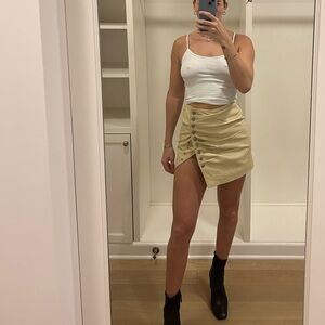 Retrofete Leather Willa Skirt